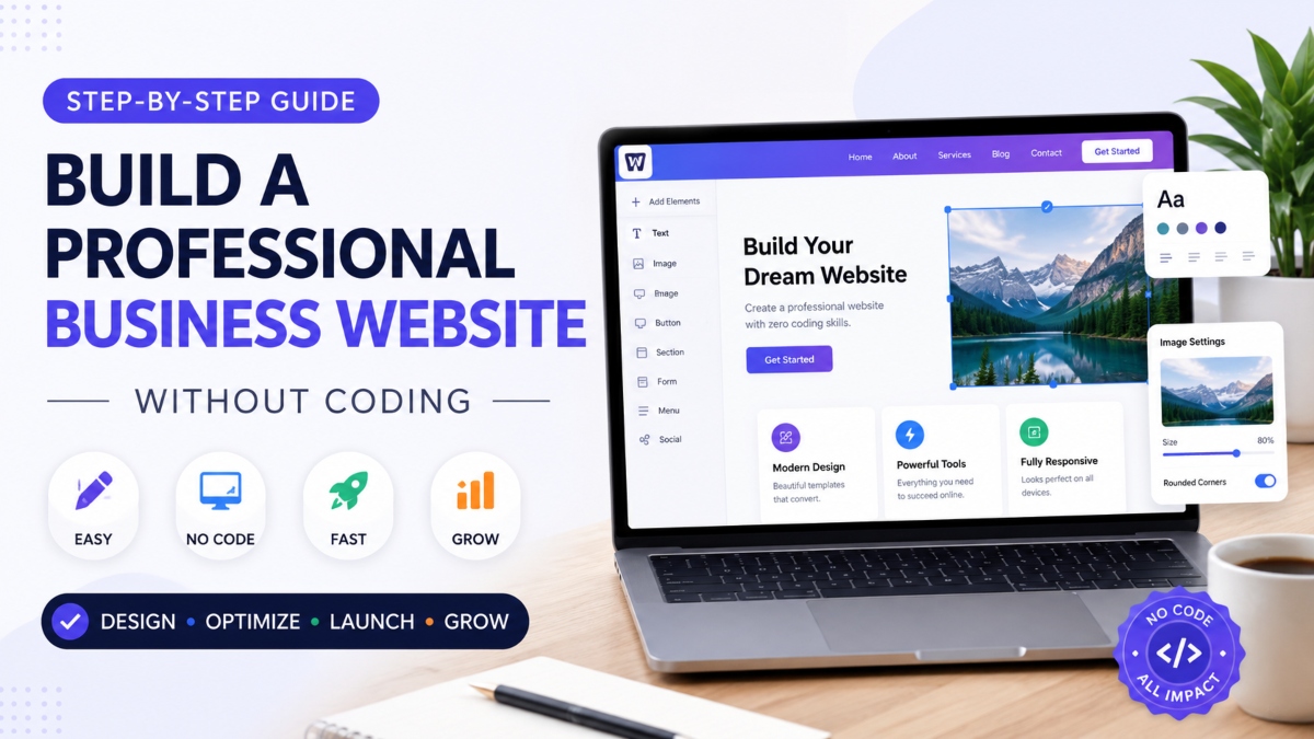 How to Design a Professional Business Website Without Coding